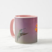Robijnkeelkolibrie roze Accent Mok (Voorkant links)