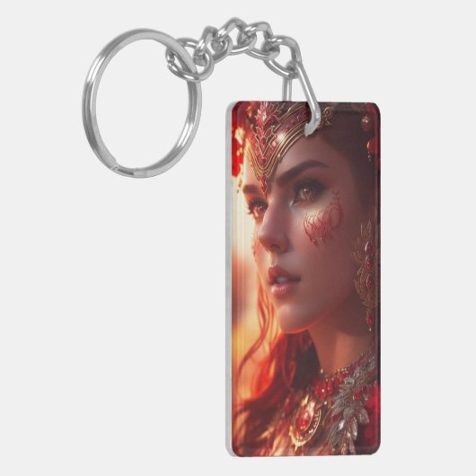 robijnkoningin sleutelhanger (Voorkant Links)