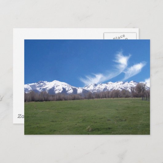 Robijnrode Bergen in April Briefkaart (Voorkant / Achterkant)