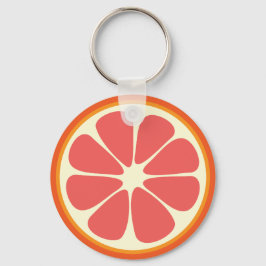 Robijnrode Grapefruit Sappige Zoete Citrus Vrucht  Sleutelhanger