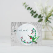 Robijnrode kolibrie Briefkaart (Staand voorkant)