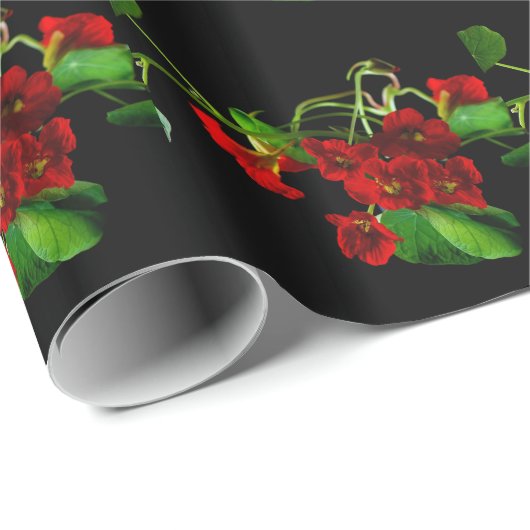 Robijnrode Oost-Indische kers Cadeaupapier (Rol Hoek)