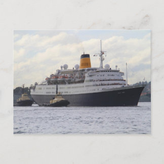 Robijnrood de cruiseschip van de saga briefkaart