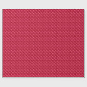 Robijnrood, emaille-uitstraling, met studs grid cadeaupapier (Vlak)