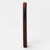 Robijnrood namaak geborsteld metaal Case-Mate iPhone case (Achterkant/links)
