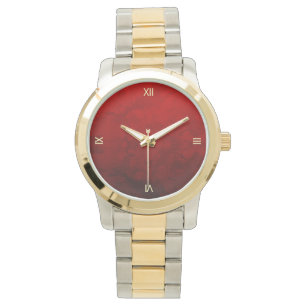 Robijnrood Rood Ontwerp Horloge