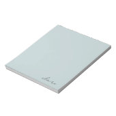 Robijns Ei Blauw Naam Notitieblok (Linkerzijde)