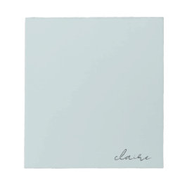 Robijns Ei Blauw Naam Notitieblok