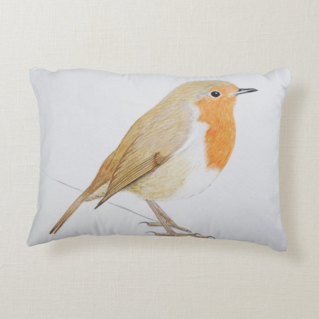 Robin 2011 decoratief kussen (Achterkant)