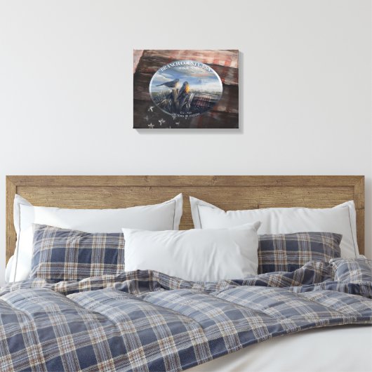 Robin 250 jaar Branch Co MICH Canvas Afdruk (Insitu (Slaapkamer))