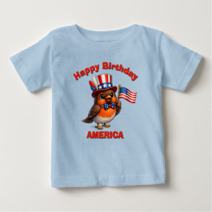 Robin (4n) Patriottisch Kinder T-Shirt