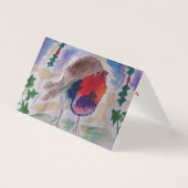 Robin Abstract Art-kerstkaart Kaart (Voorkant)