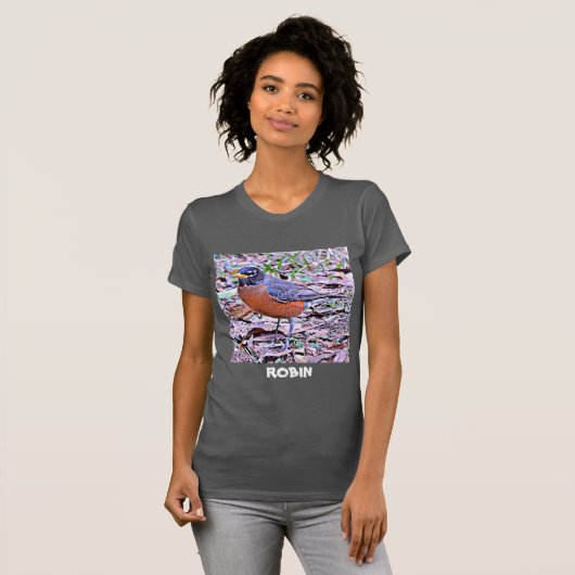 Robin (Amerikaanse Robin) T-shirt (Voorkant volledig)