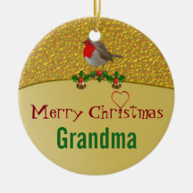 Robin and Holly Personalized kerstversiering