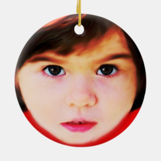 Robin and Holly Personalized kerstversiering Keramisch Ornament (Achterkant)