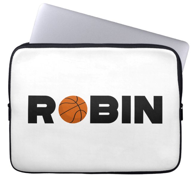 Robin Basketball Laptop Sleeve (Voorkant)