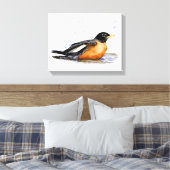 Robin Bathing Canvas Afdruk (Insitu (Slaapkamer))