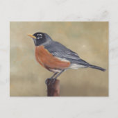 Robin Bird Art Briefkaart (Voorkant)