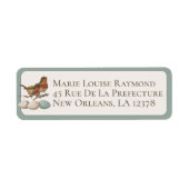 Robin Bird Eieren Eigen label voor retourzending (Voorkant)