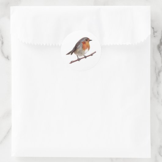 Robin Bird (Erithacus rubecula) Sticker (Tas)