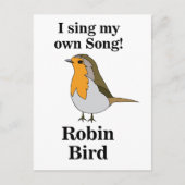 Robin Bird Funny Quote Briefkaart (Voorkant)