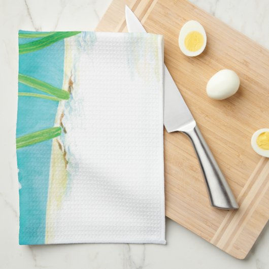 Robin Bird, illustratie sneeuw en sneeuwval Theedoek (Quarter Fold)