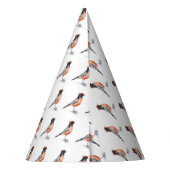 Robin Bird in Pet Feesthoedjes (Achterkant)