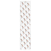 Robin Bird in Pet Korte Tafelloper (Voorkant)