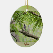 Robin Bird in Tree Keramisch Ornament (Rechts)