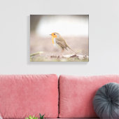 Robin Bird Natuur Foto Canvas Afdruk (Insitu (Woonkamer))