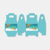 Robin Bird, Nest, Little Eggs & Snowdrops Bedankdoosjes (Uitgevouwen)