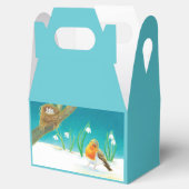 Robin Bird, Nest, Little Eggs & Snowdrops Bedankdoosjes (Geopend)