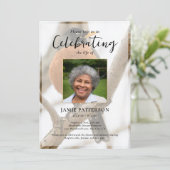 Robin Bird Watcher, Celebration of  Life Photo Kaart (Staand voorkant)