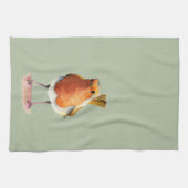 Robin Bird Waterverf Painting Theedoek (Horizontaal)