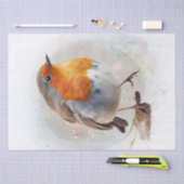 Robin Bird Waterverf Tissuepapier (Craft)