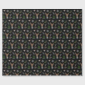 Robin Bird Woodland hert waterverf patroon Cadeaupapier (Vlak)