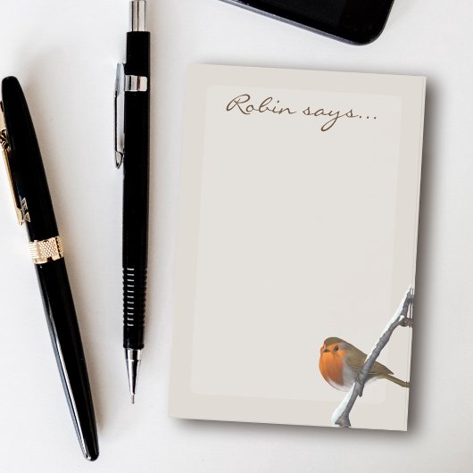 Robin Bird zegt: Wildlife Post merkt op Post-it® Notes