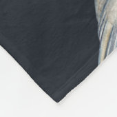 Robin birds and berries rowan on dry branch, sea fleece deken (Hoek)