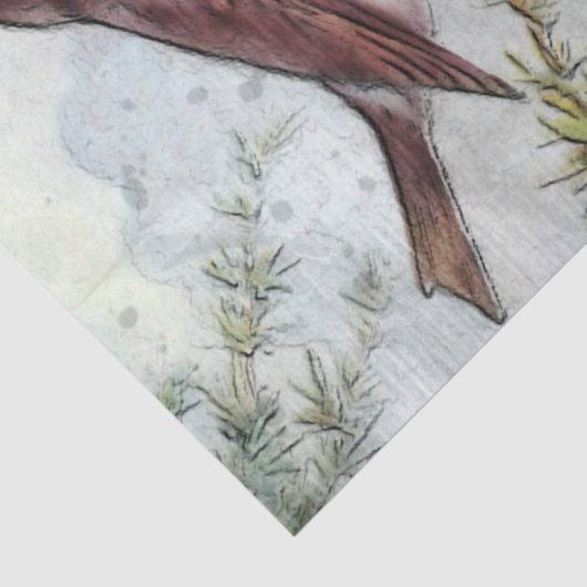 Robin Birds Artistic Decoupage Tissue Paper Tissuepapier (Detail)