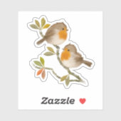 Robin Birds Custom-Cut Vinyl Stickers (Vel)