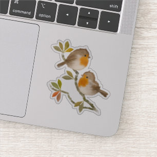 Robin Birds Custom-Cut Vinyl Stickers