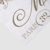 Robin Birds  French City Names Decoupage Tissuepapier (Detail)