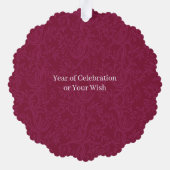 Robin Birds Holly Berry Foto Wijn Ornament Kaart (Achterkant)