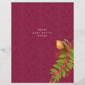 Robin Birds Holly Berry Wine (Achterkant)