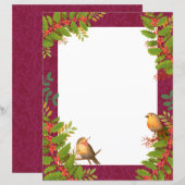Robin Birds Holly Berry Wine (Voorkant / Achterkant)