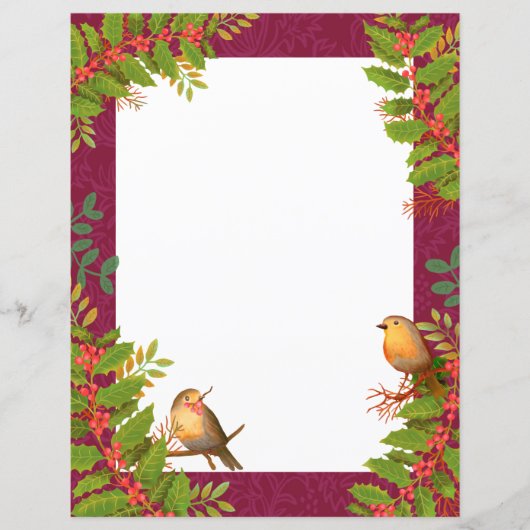 Robin Birds Holly Berry Wine (Voorkant)