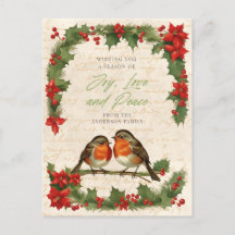  Robin Birds Kerstkrans