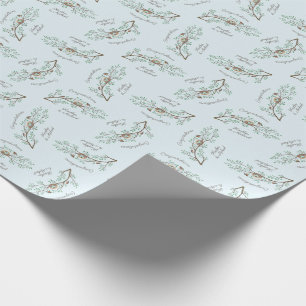 Robin Birds Nest Eggs Spring Baby shower Cadeaupapier