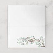 Robin Birds Nest Eggs Spring Baby shower Plaatskaartje (Buitenkant ongevouwen)