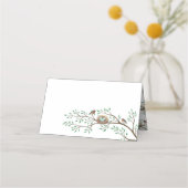 Robin Birds Nest Eggs Spring Baby shower Plaatskaartje (Voorkant)